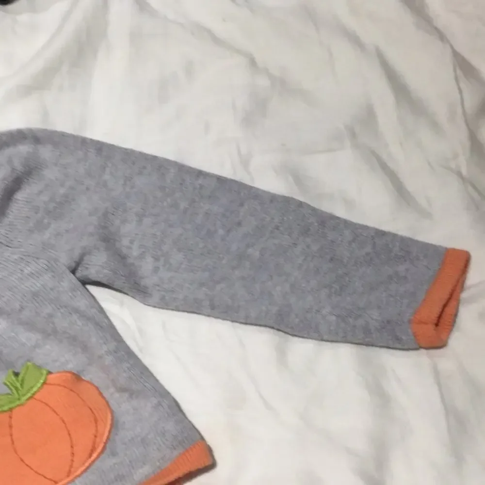 Gymboree 3t fall pumpkin sweater long t like new